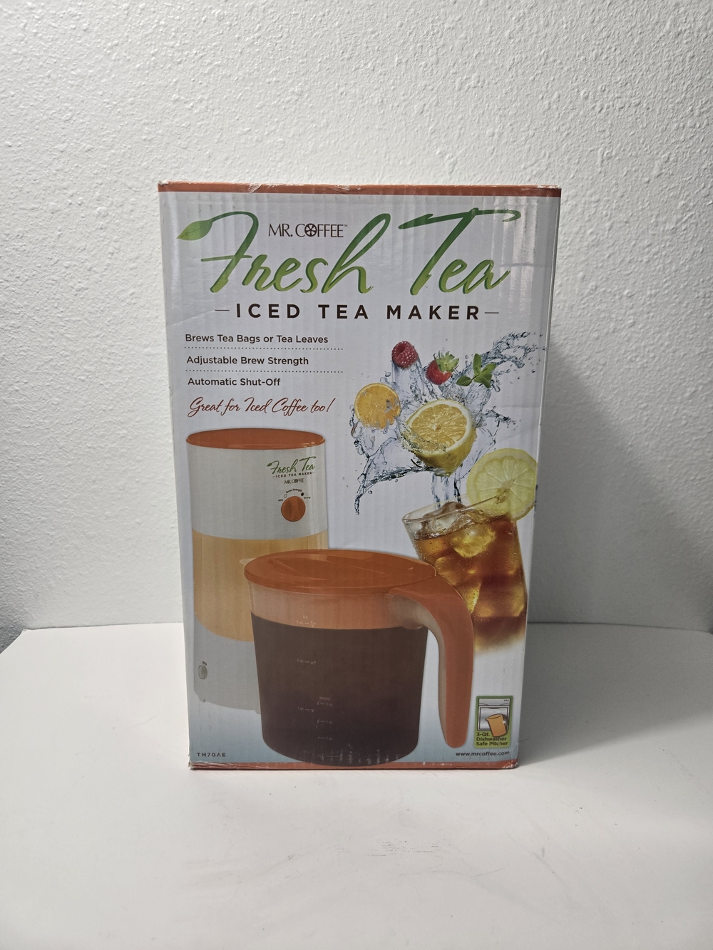 Mr. Coffee Fresh Tea Iced Tea Maker - Orange Pitcher